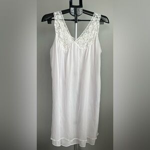 Vintage Aristocraft by Superior Lace White Sleeveless Nightgown Size Large